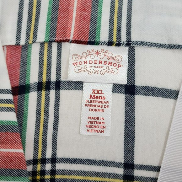 Size XXL Mens Winter Plaid Cotton Flannel Pajama Set Long Sleeve - Picture 2 of 15